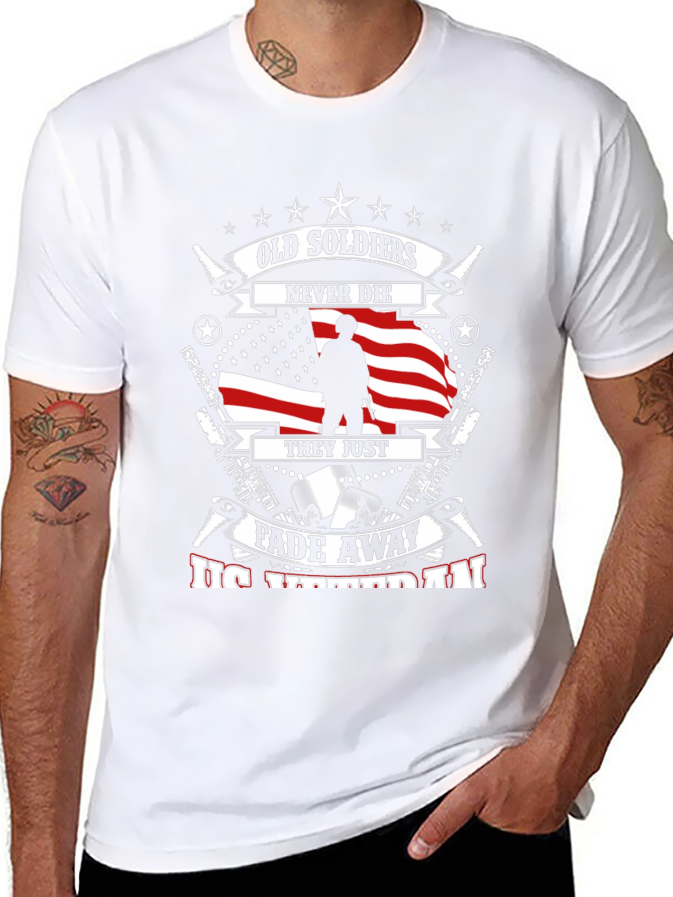 Old Soldiers Never Die T-Shirt - Veteran Pride