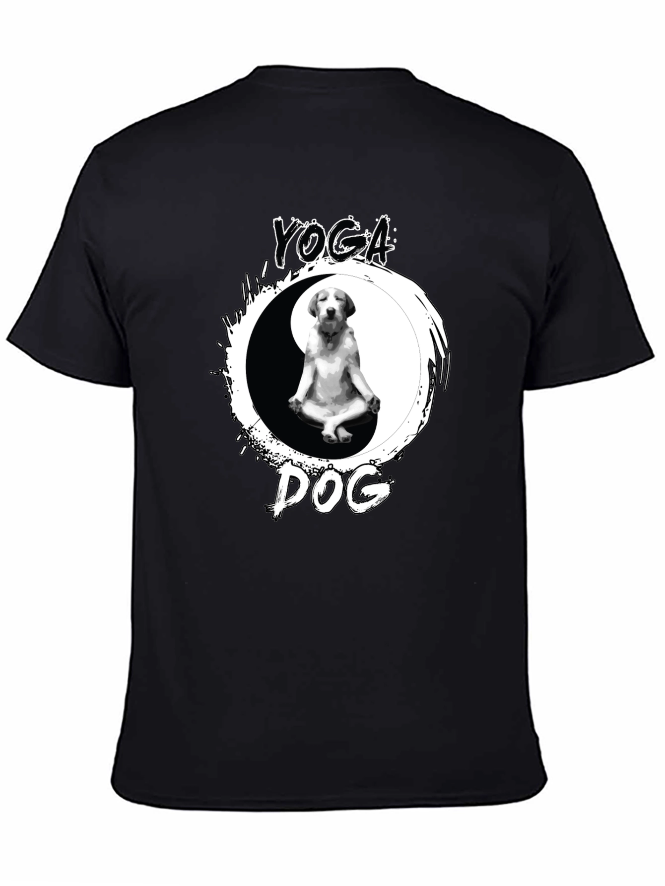 Yoga Dog Yin Yang T-Shirt – Cute Zen Puppy Graphic Tee
