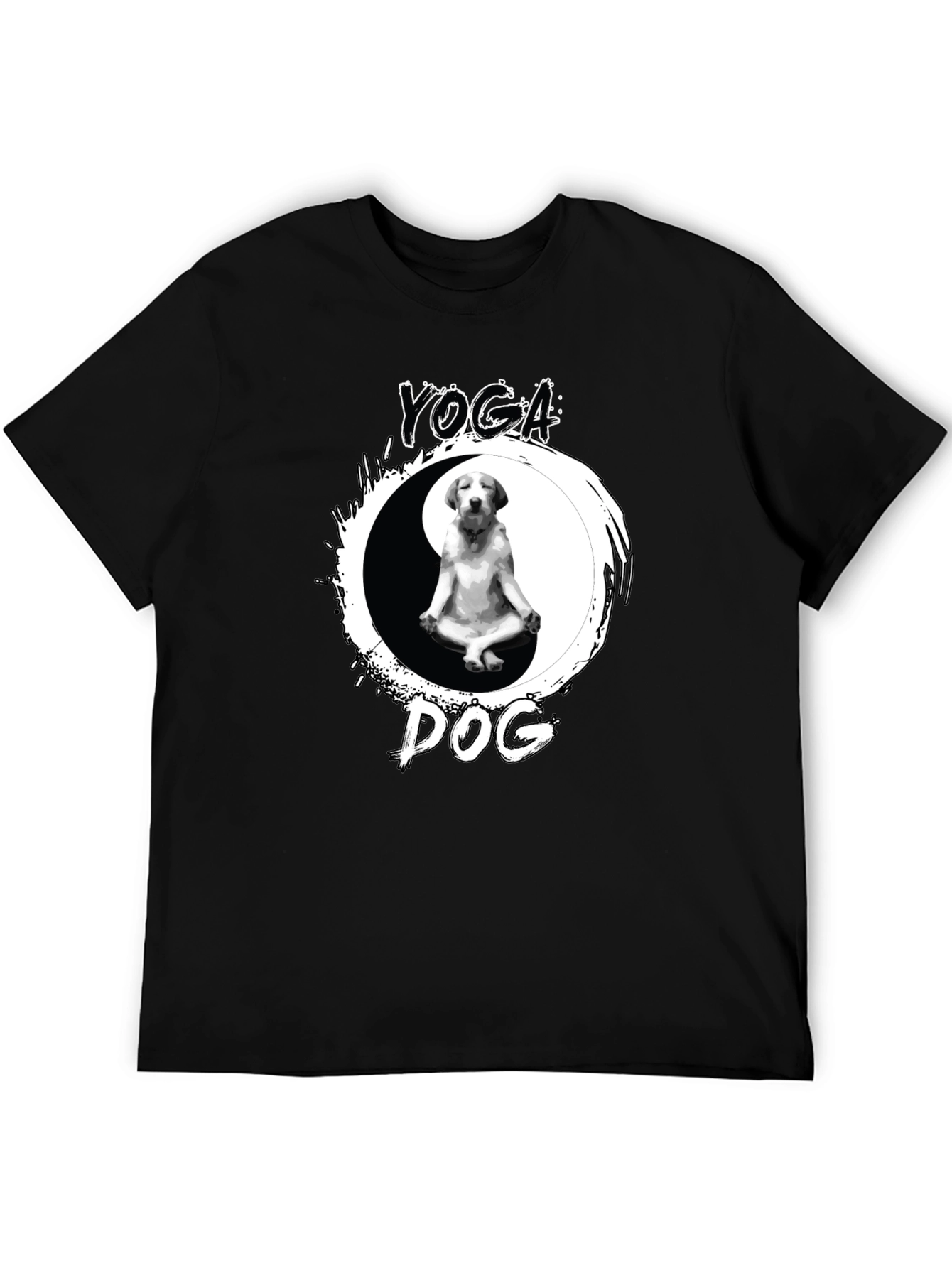 Yoga Dog Yin Yang T-Shirt – Cute Zen Puppy Graphic Tee