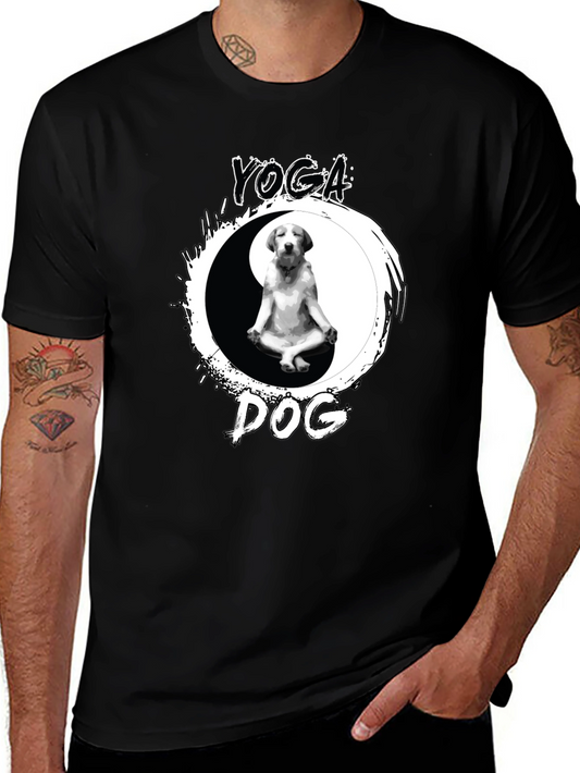 Yoga Dog Yin Yang T-Shirt – Cute Zen Puppy Graphic Tee