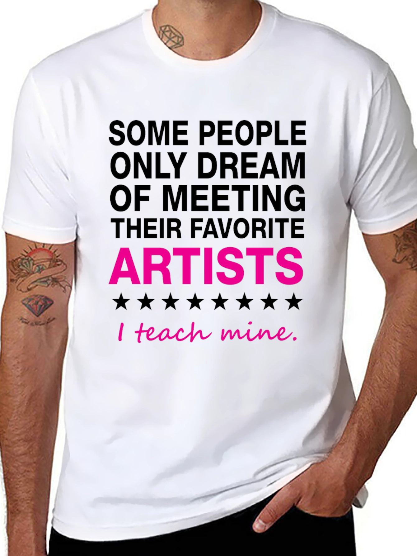 I Teach Mine Artist Graphic Tee