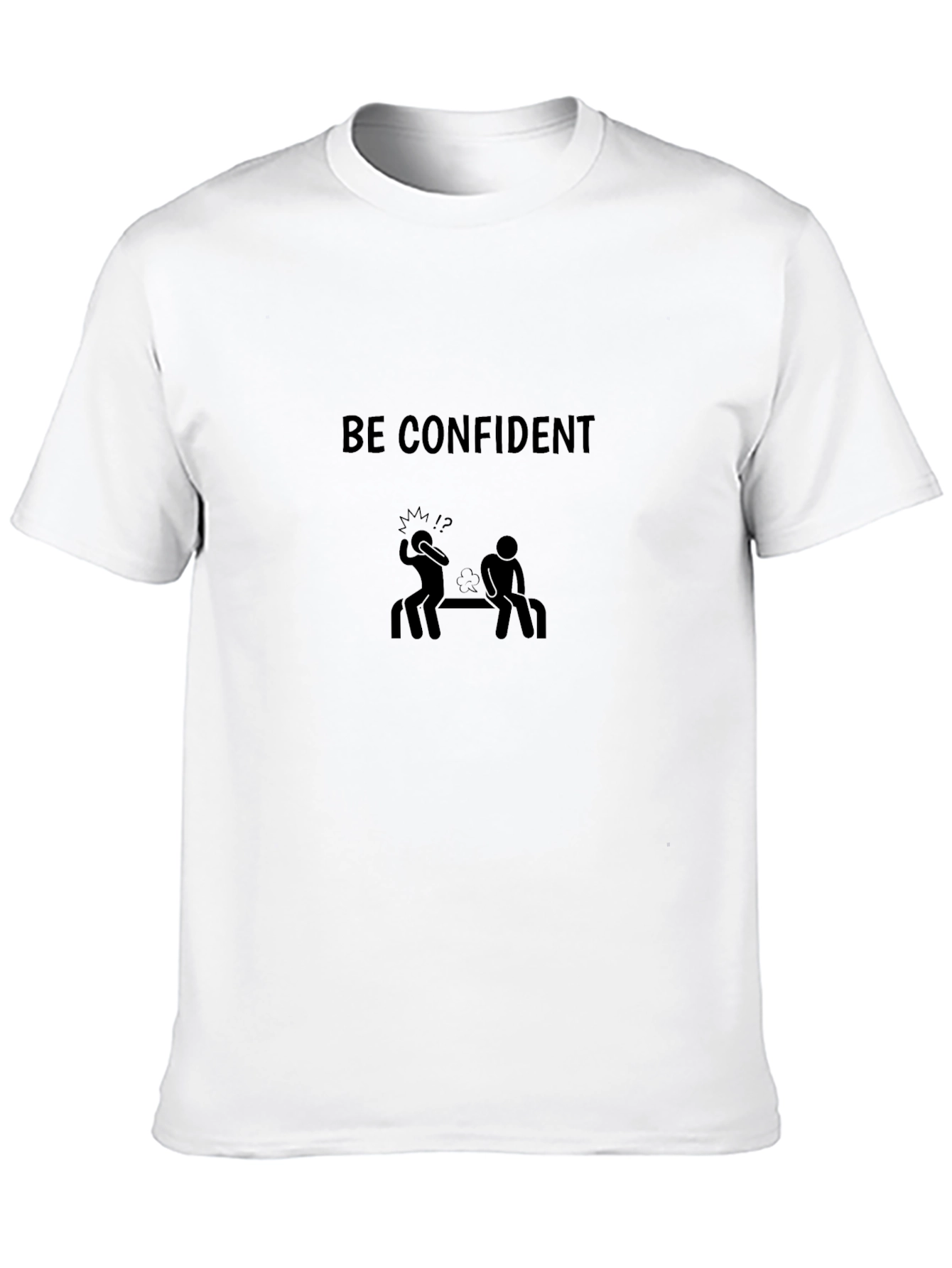 Be Confident Black Graphic Tee