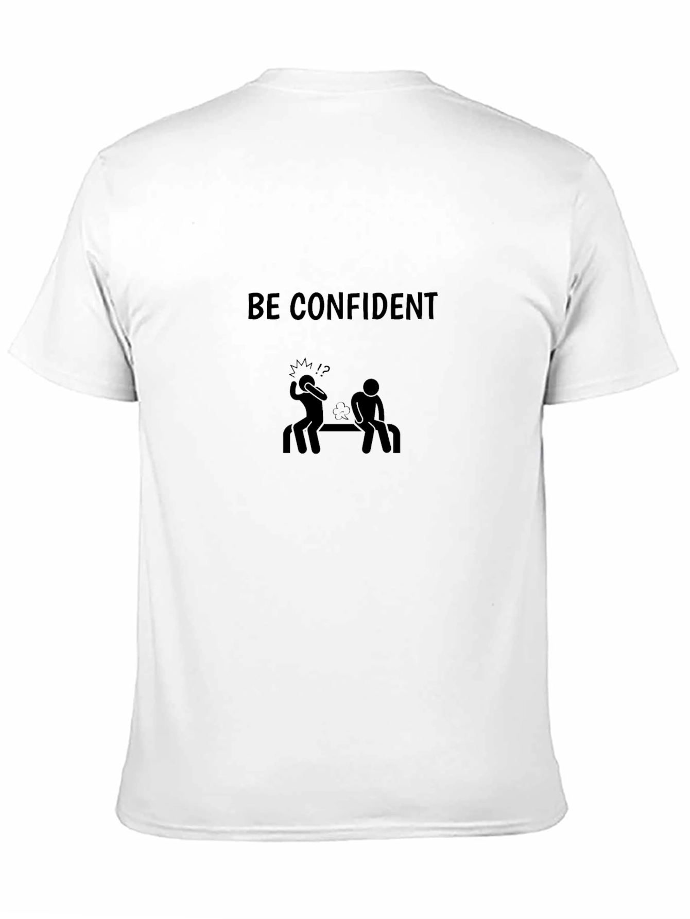 Be Confident Black Graphic Tee