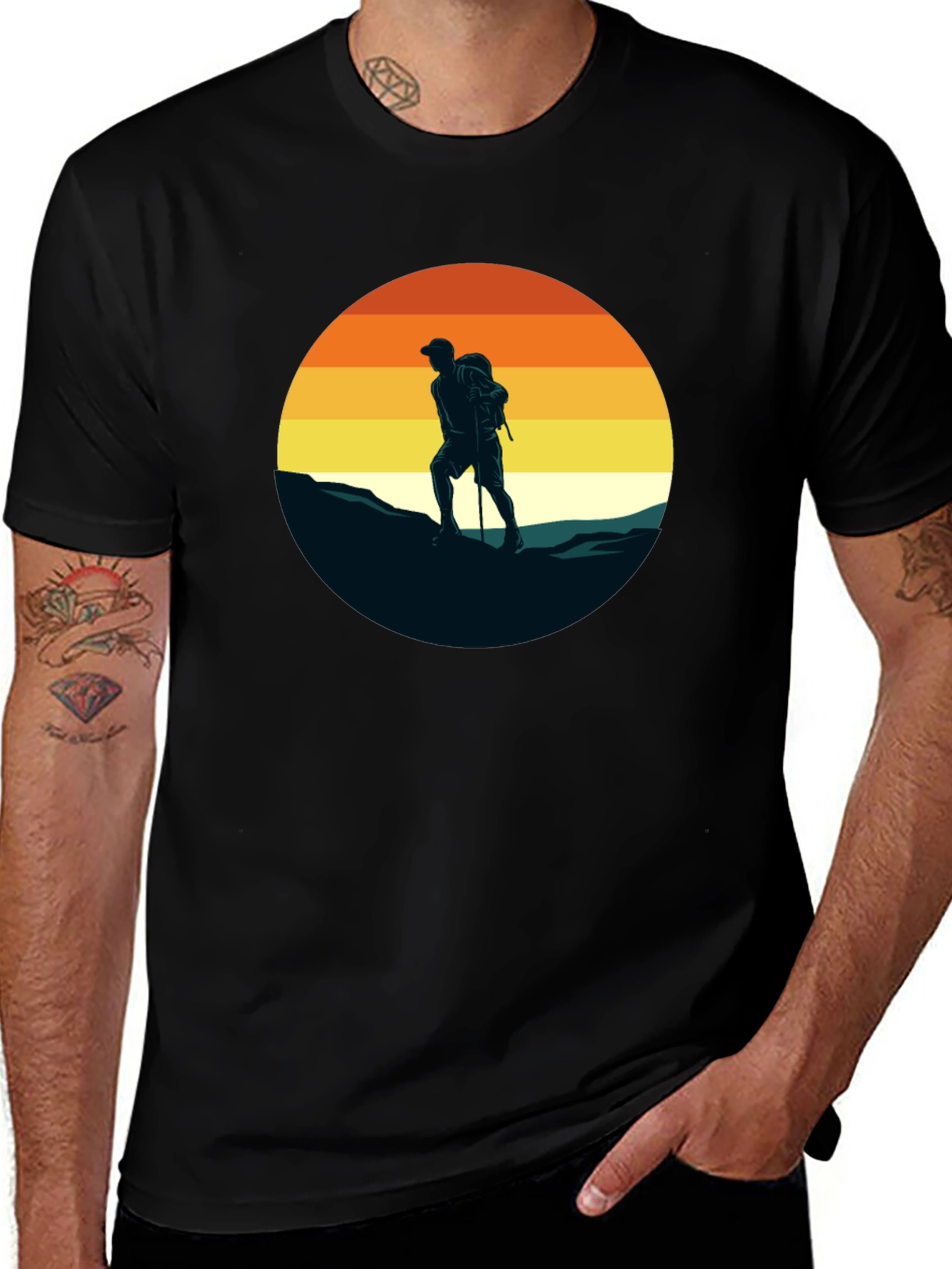 Hiking Sunset Graphic Tee