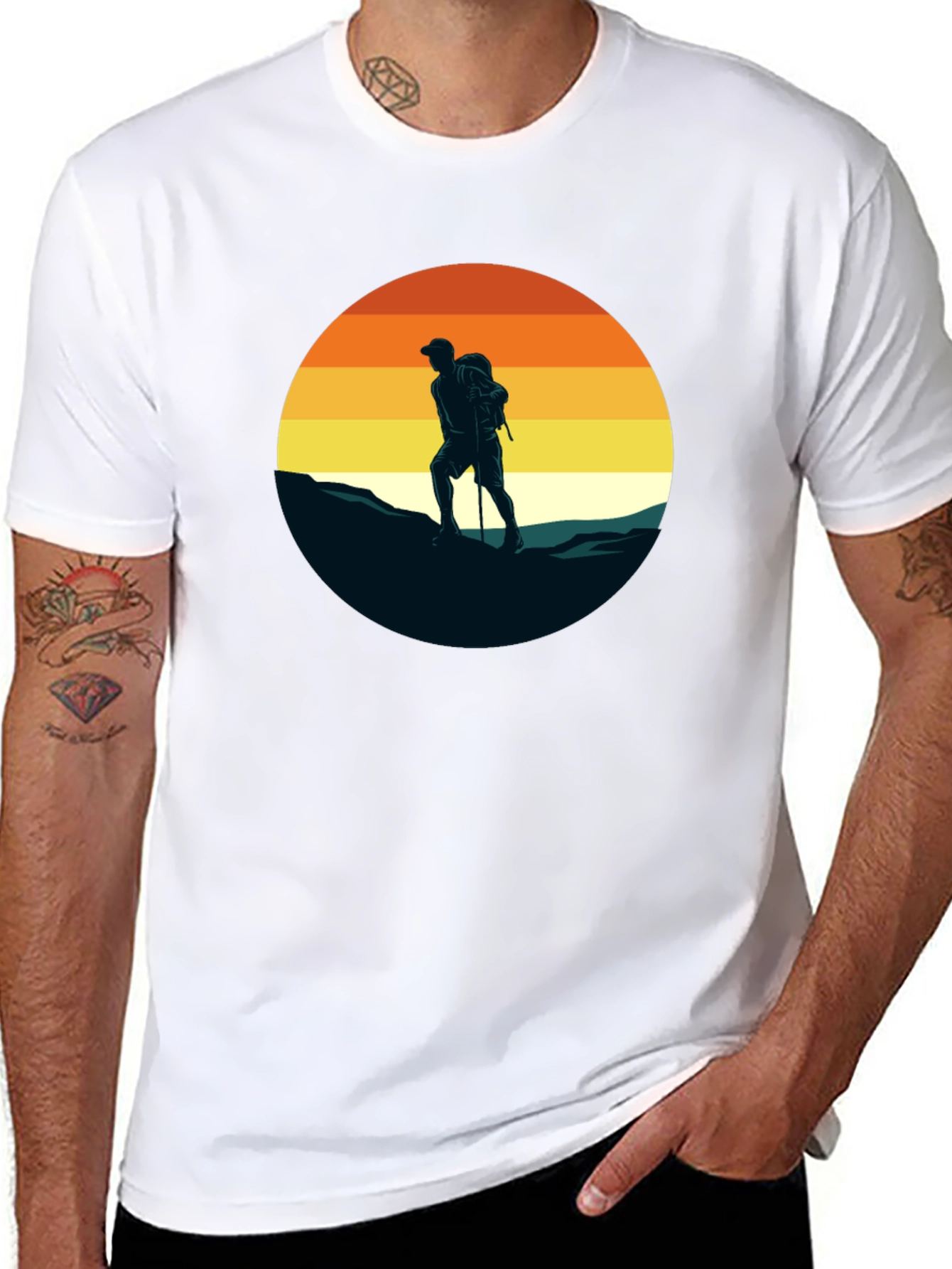 Hiking Sunset Graphic Tee