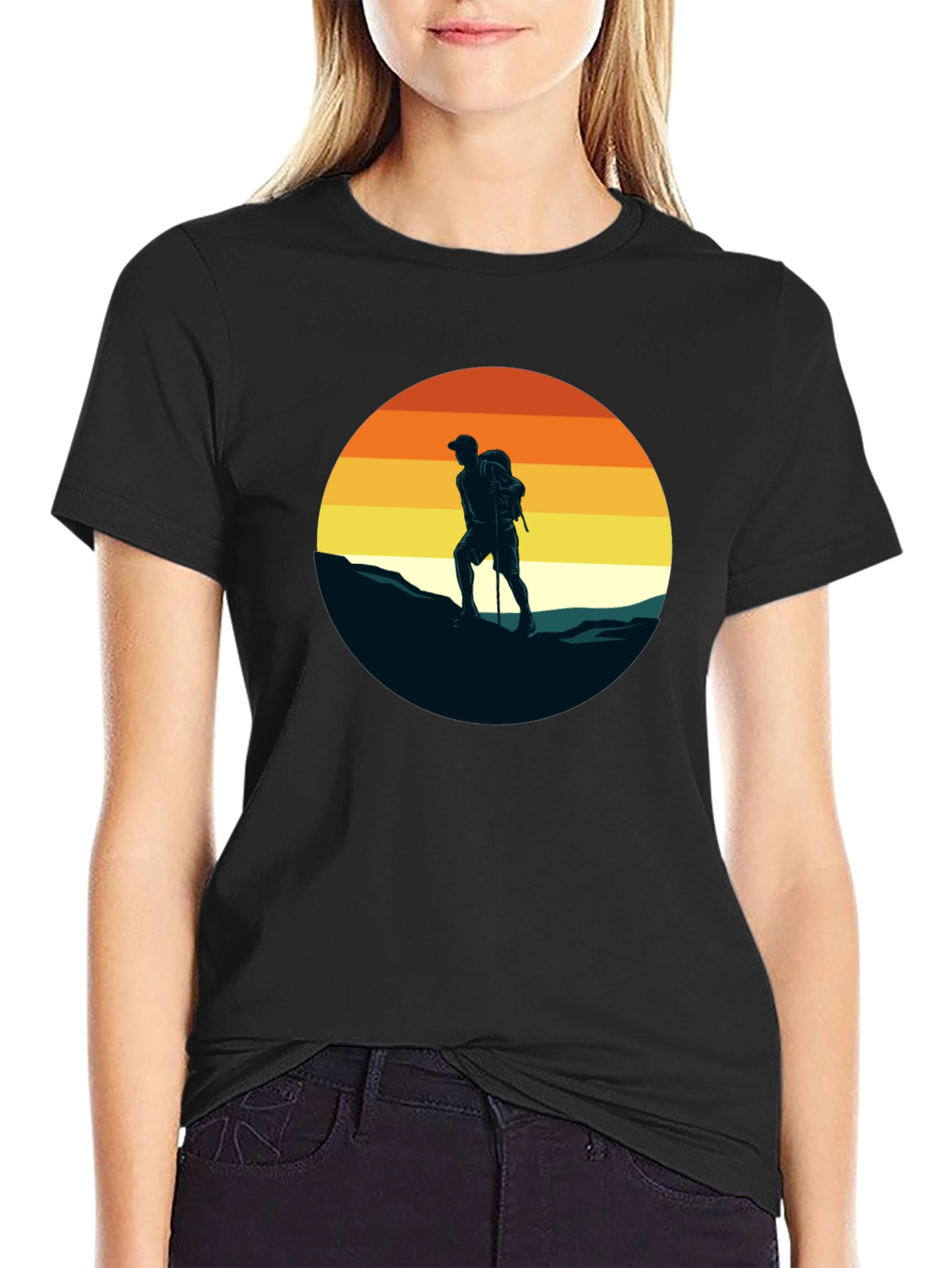 Hiking Sunset Graphic Tee