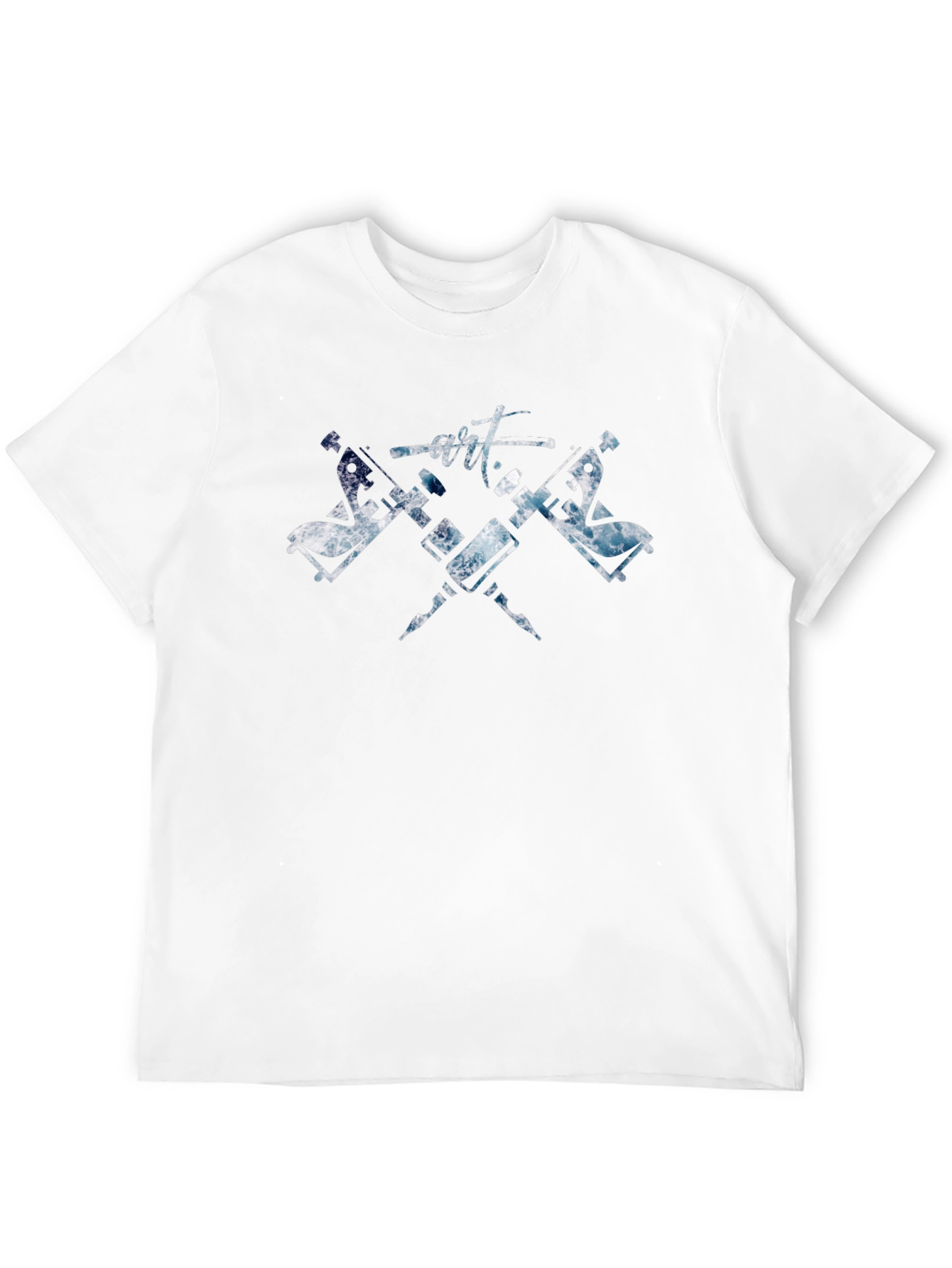 Artistic Tattoo Machine T-Shirt - Black Cotton Tee