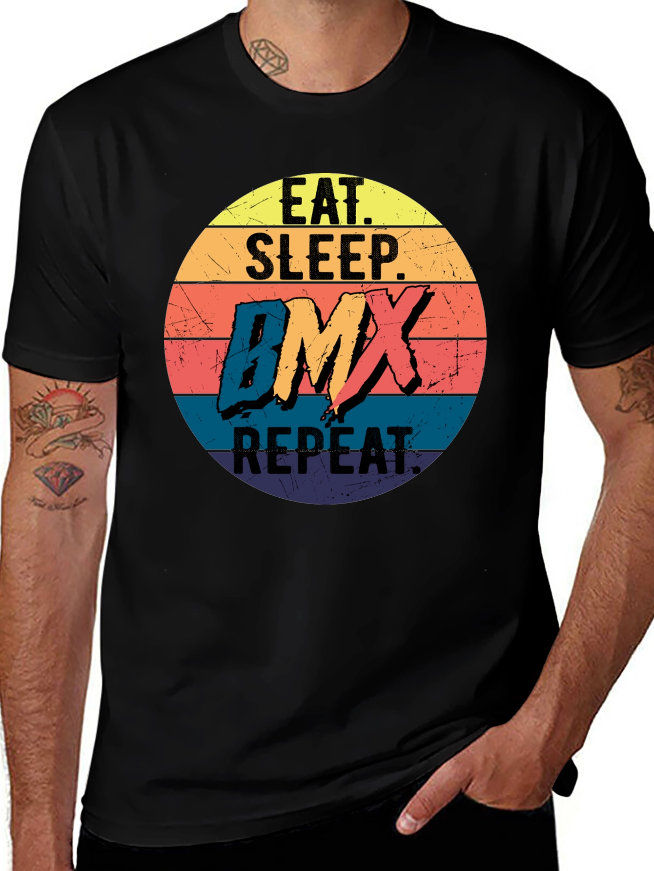 Eat Sleep BMX Repeat T-Shirt