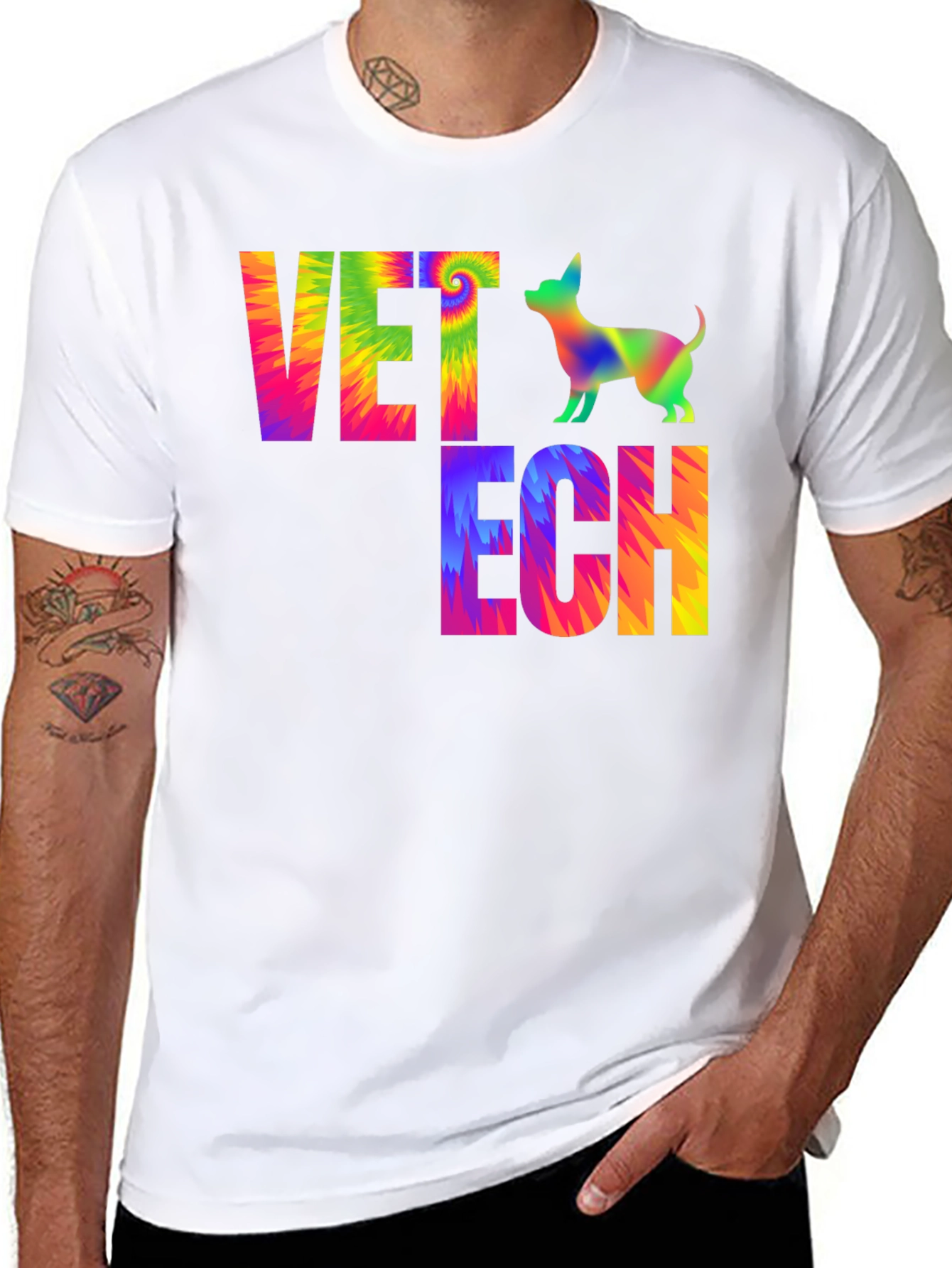 Vet Tech Tie Dye T-Shirt