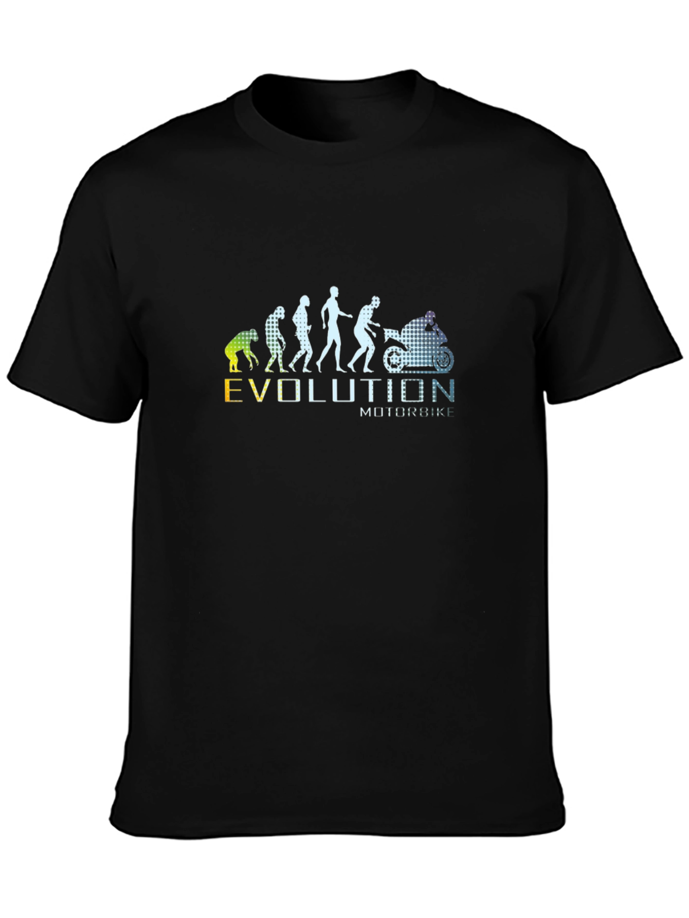 Evolution of Motorcycle Mens Black T-Shirt