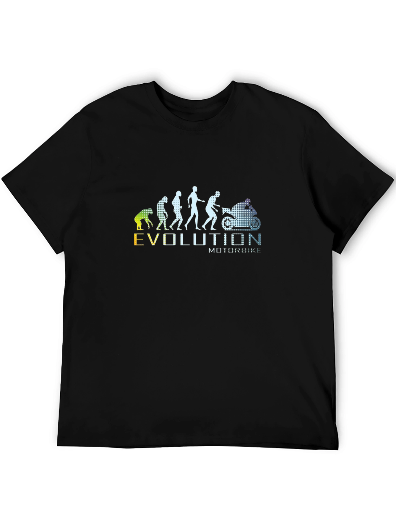Evolution of Motorcycle Mens Black T-Shirt