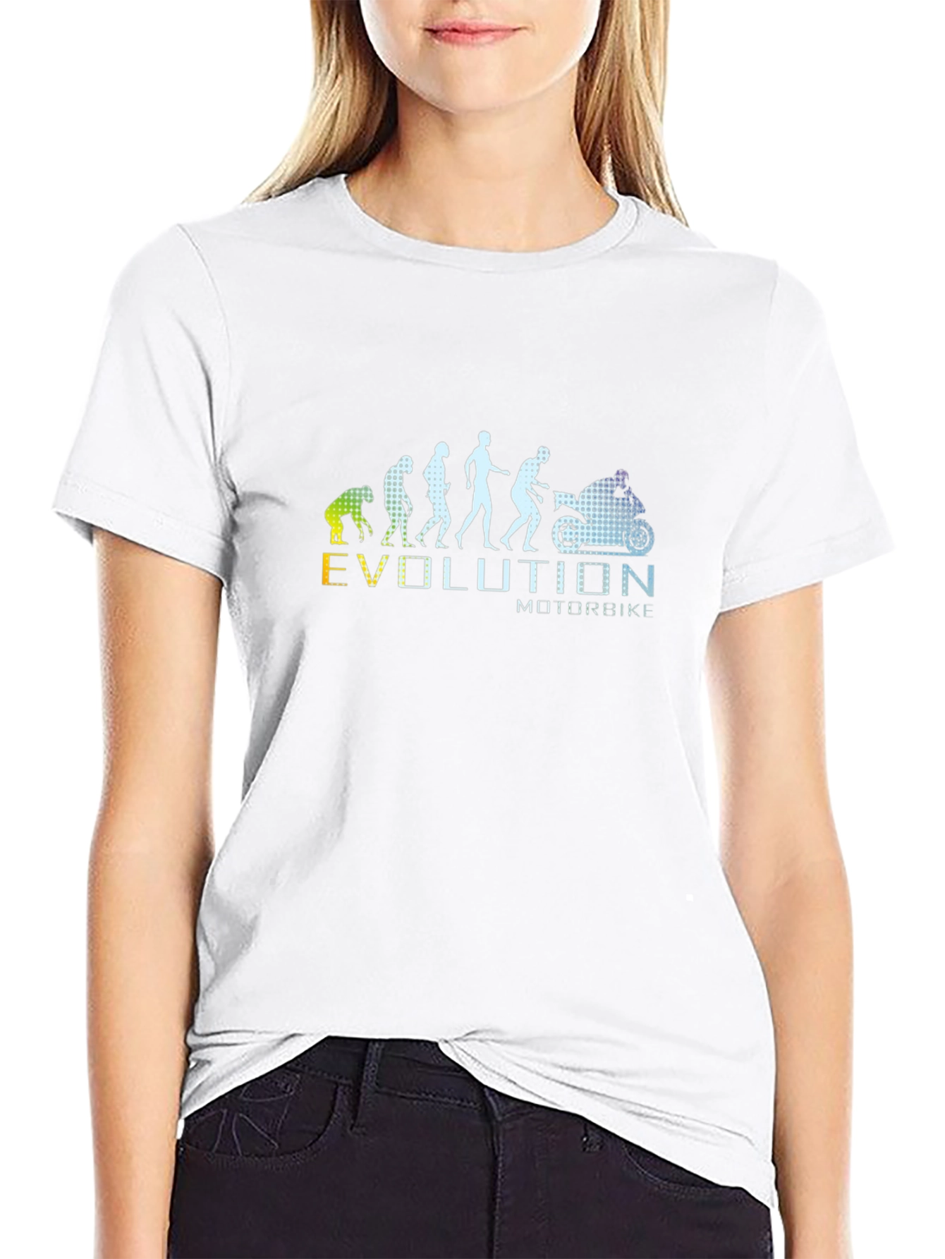 Evolution of Motorcycle Mens Black T-Shirt