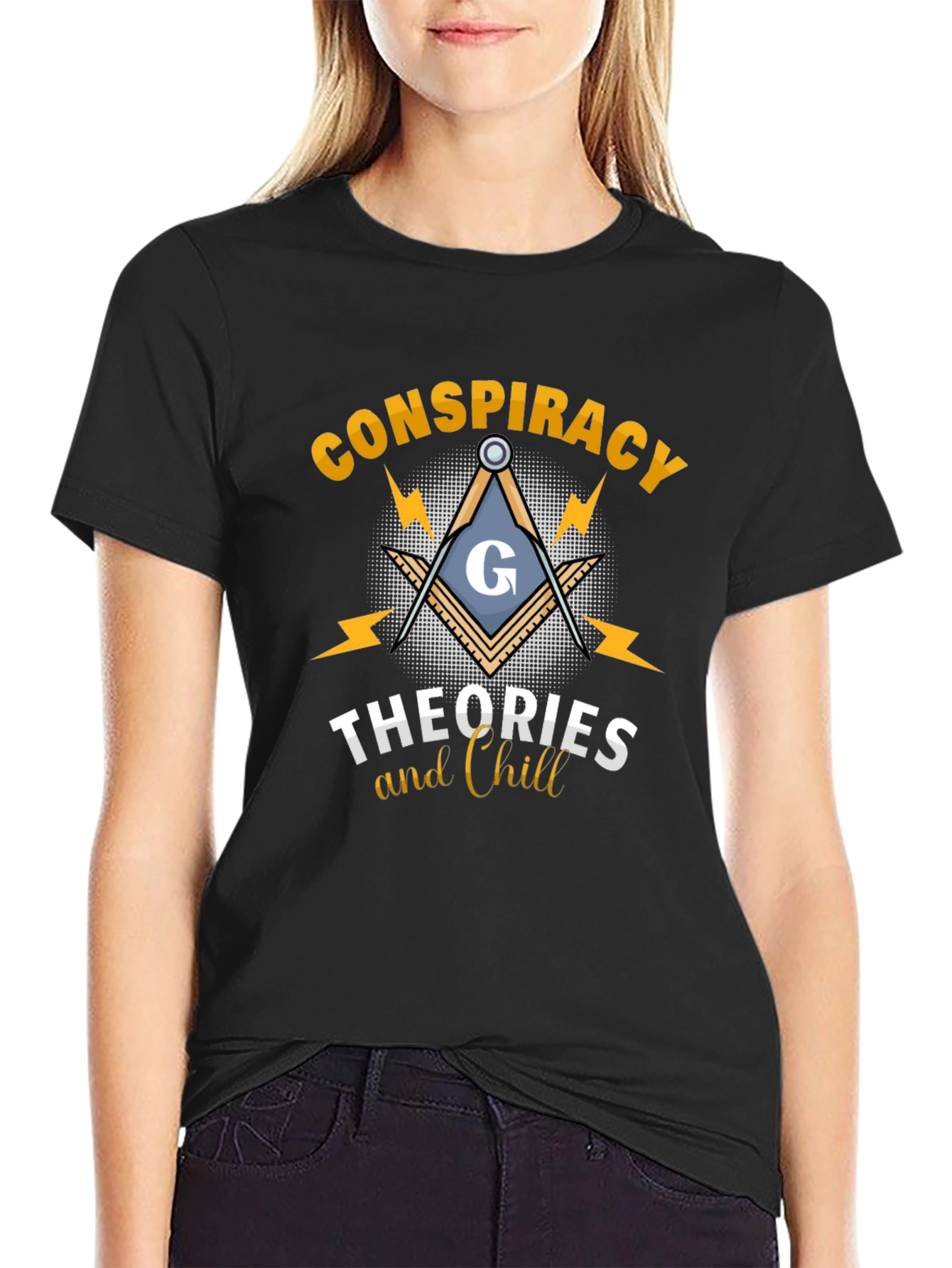 Conspiracy Theories & Chill Black T-Shirt