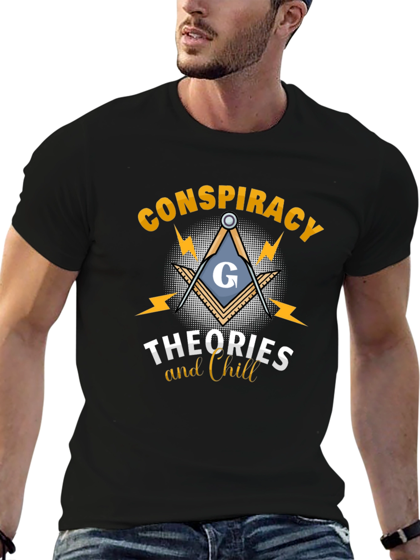 Conspiracy Theories & Chill Black T-Shirt