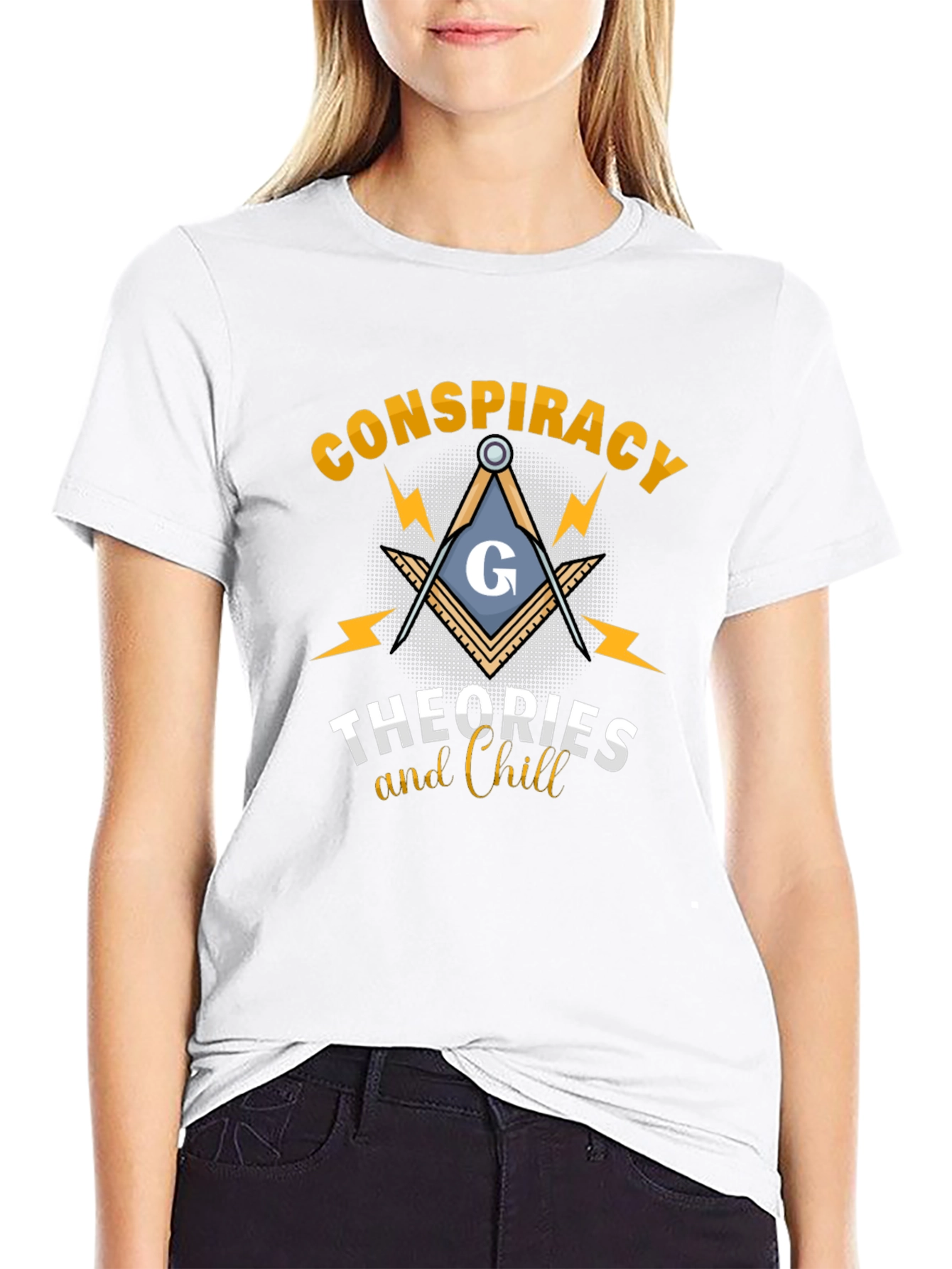 Conspiracy Theories & Chill Black T-Shirt