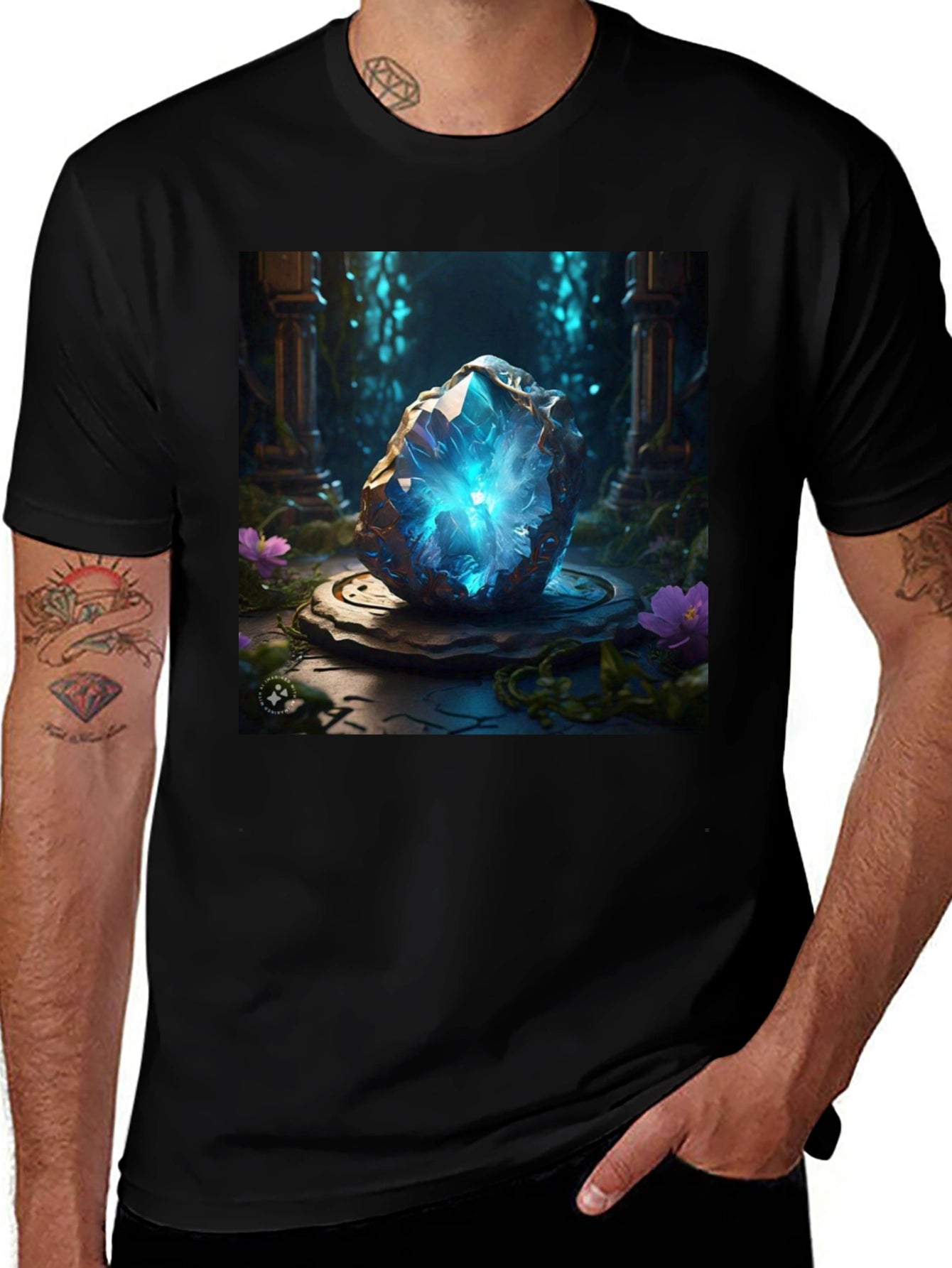 Mystic Crystal Black T-Shirt