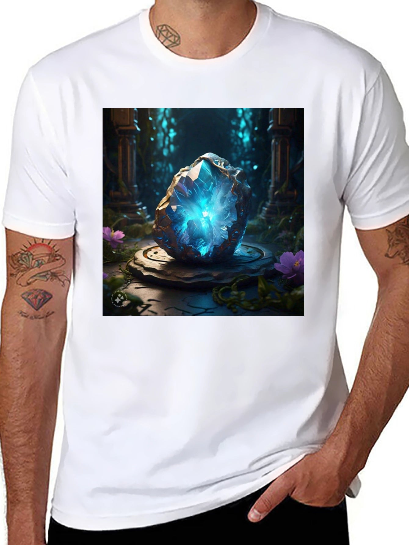 Mystic Crystal Black T-Shirt