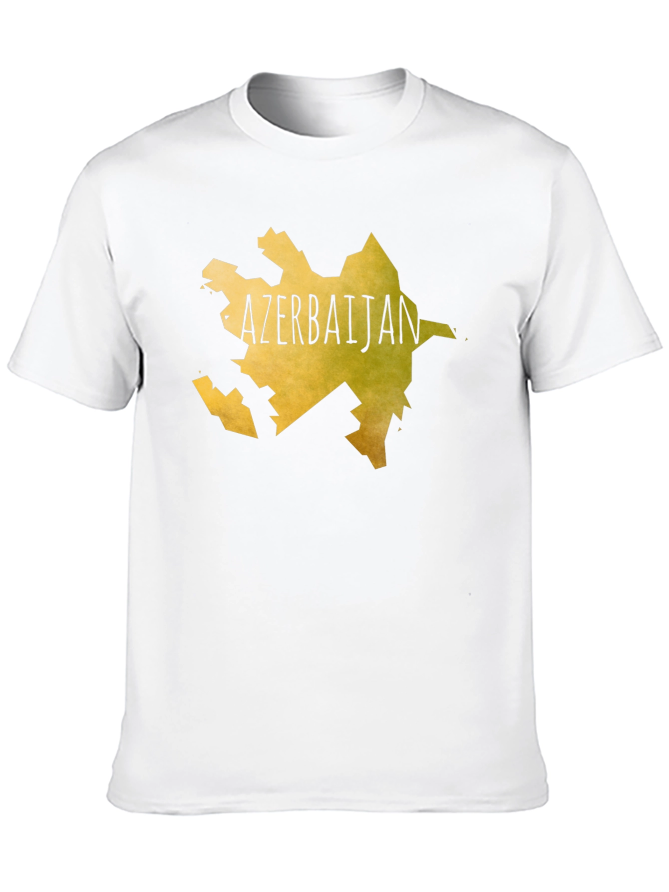 Azerbaijan Map T-Shirt - Black Cotton Tee