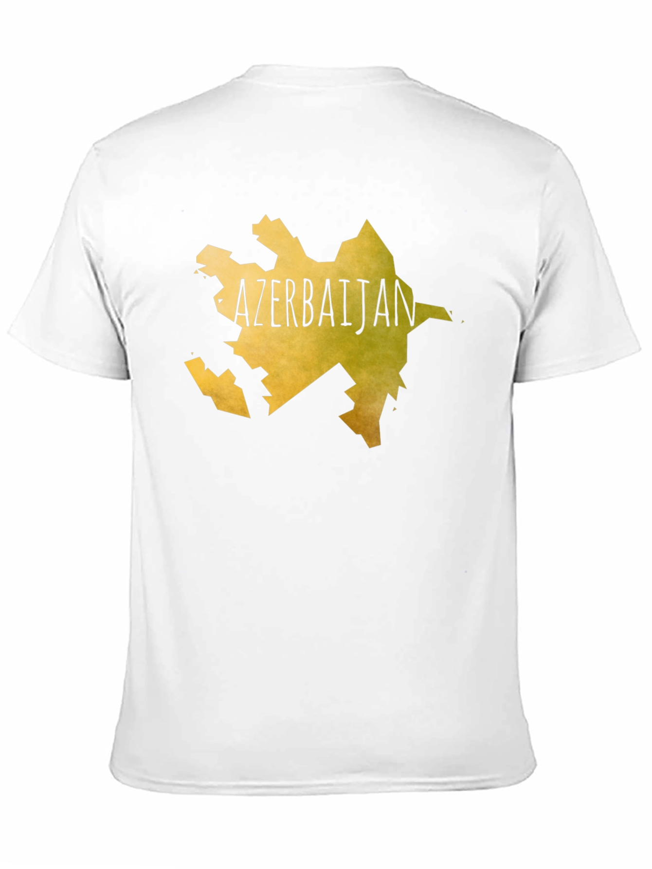 Azerbaijan Map T-Shirt - Black Cotton Tee