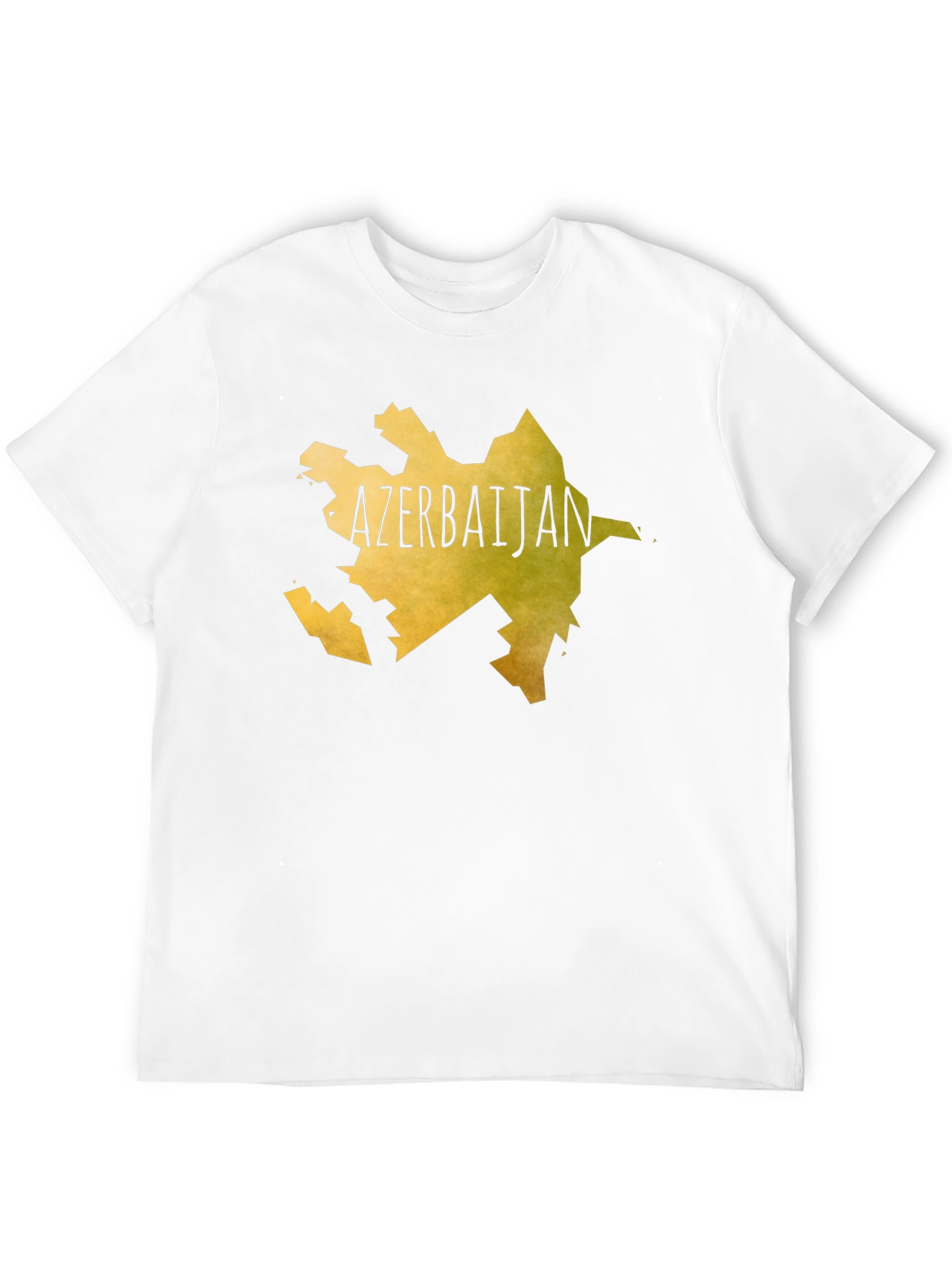 Azerbaijan Map T-Shirt - Black Cotton Tee