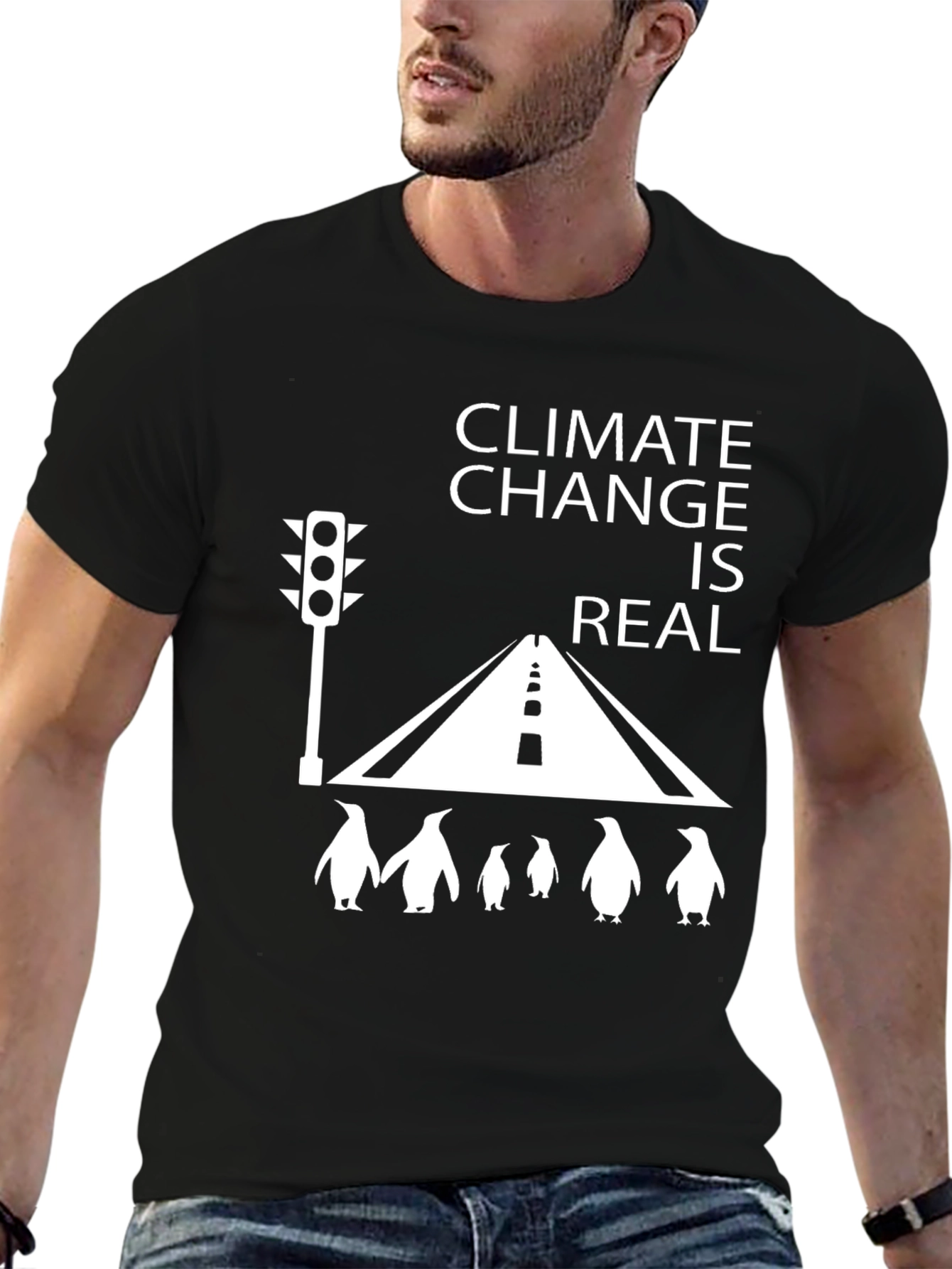 Climate Change Penguin Graphic Tee