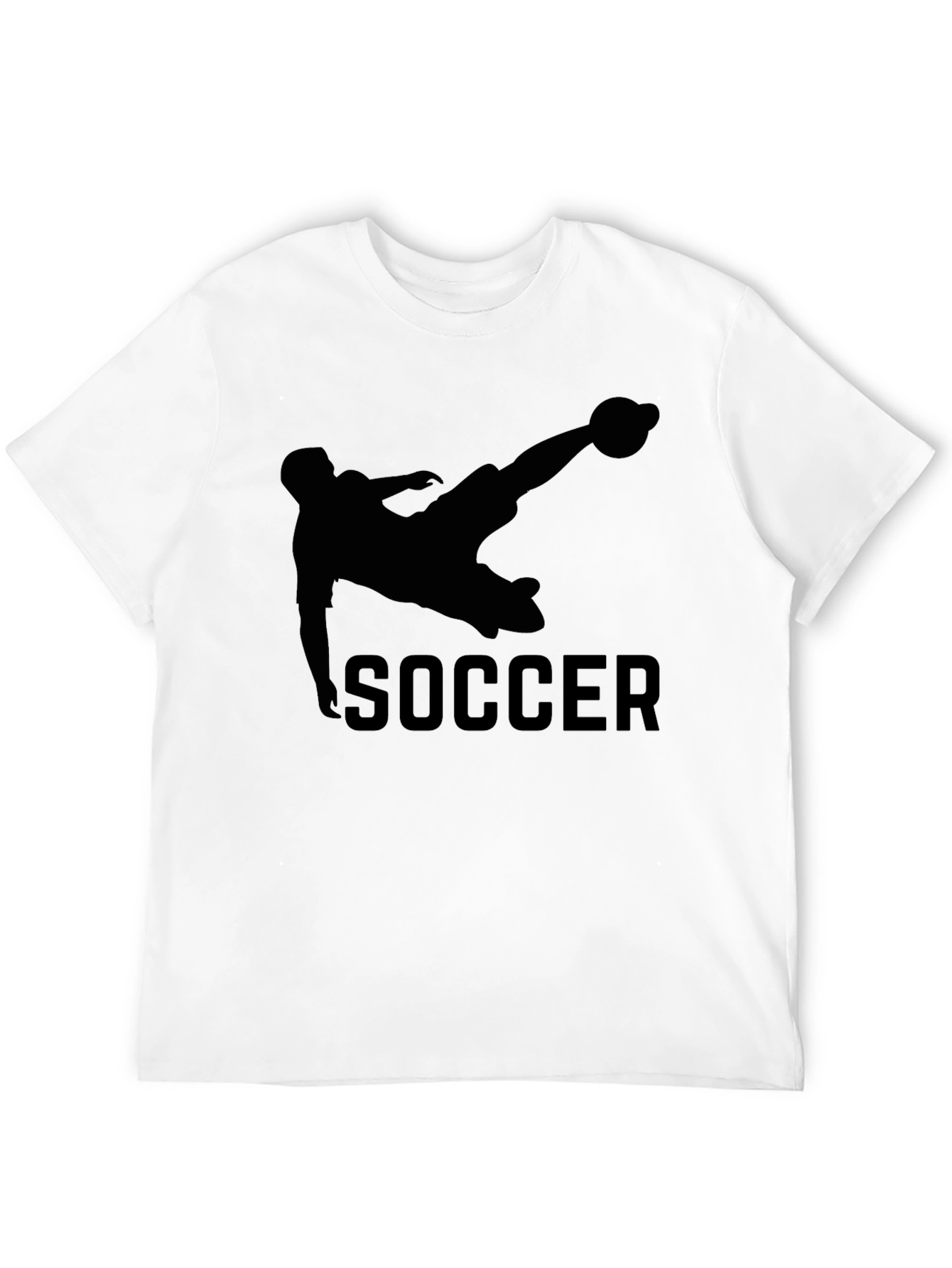 Soccer Kick Graphic Tee - Black