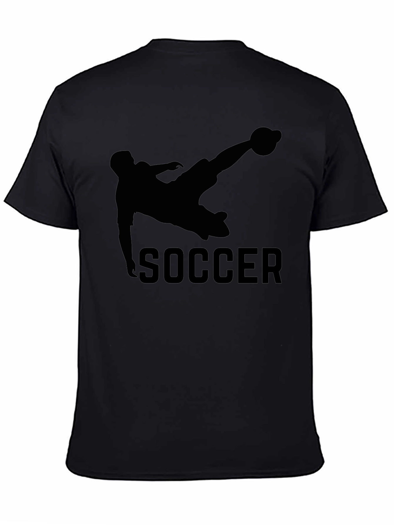 Soccer Kick Graphic Tee - Black