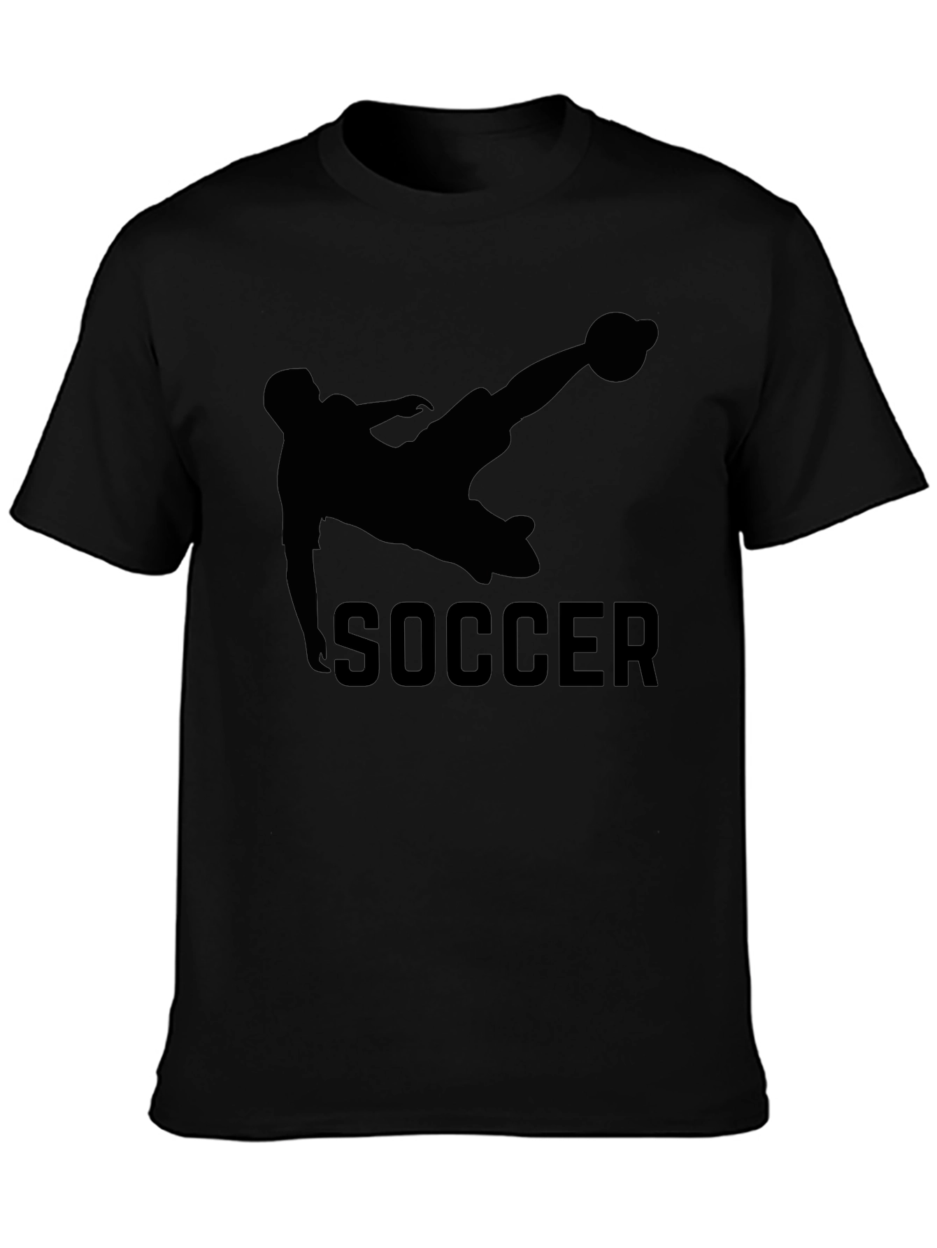 Soccer Kick Graphic Tee - Black