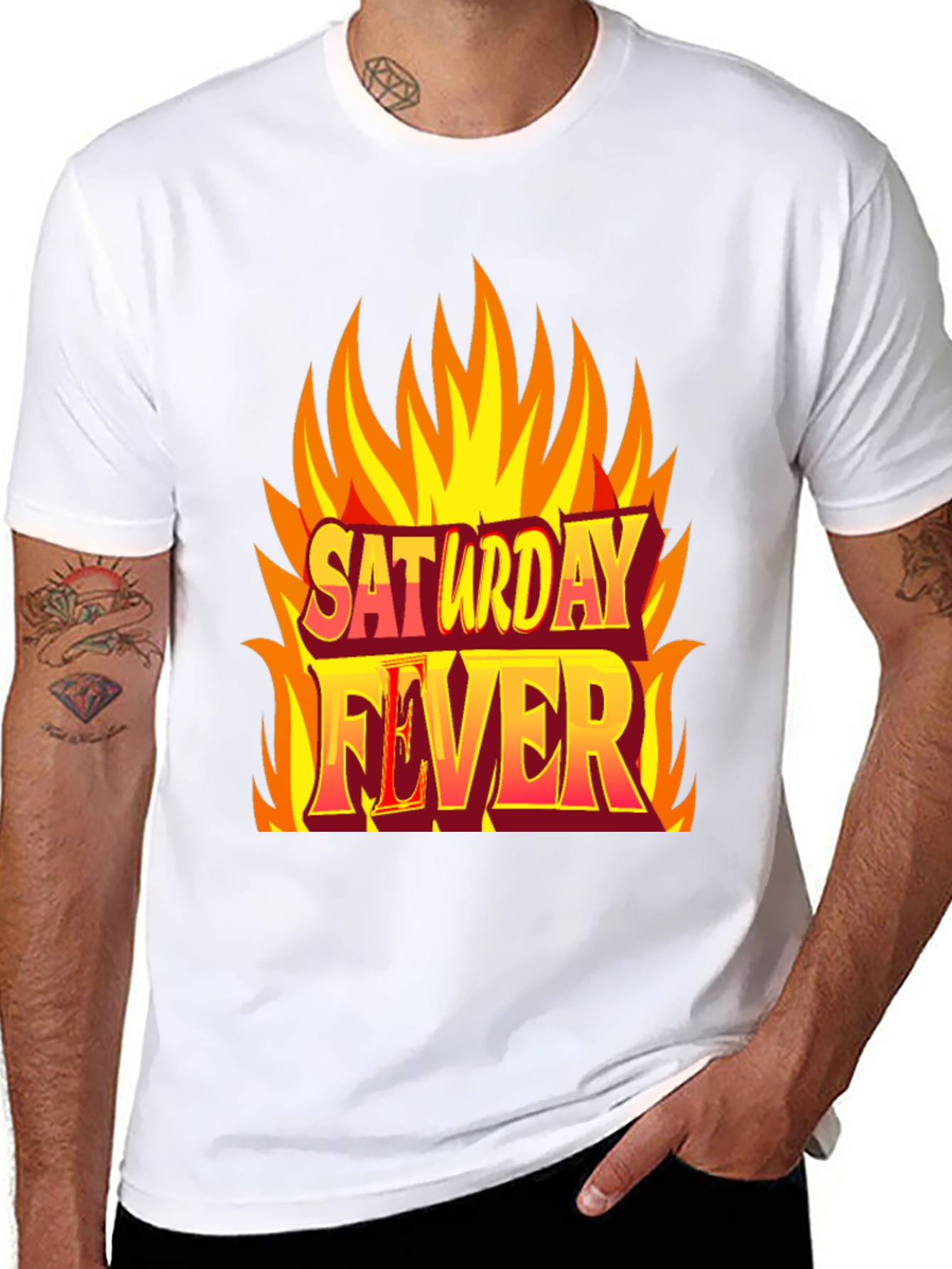 Saturday Fever T-Shirt - Retro Graphic Tee