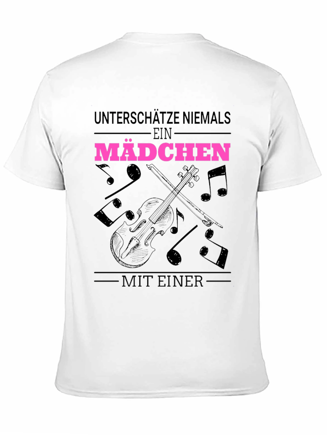 Unterschätze Niemals Ein Mädchen T-Shirt