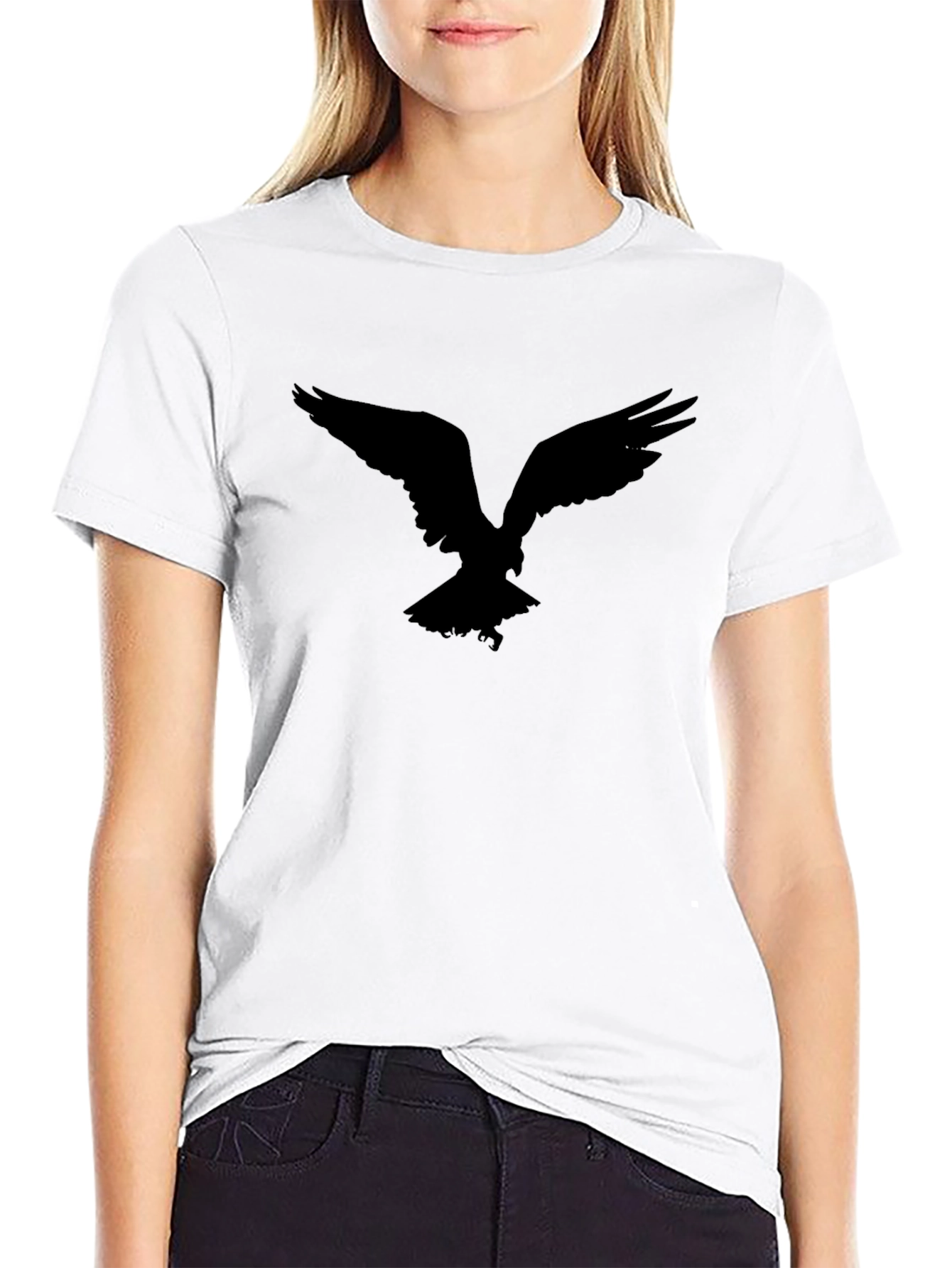 Black Bird Silhouette Graphic Tee - Mens