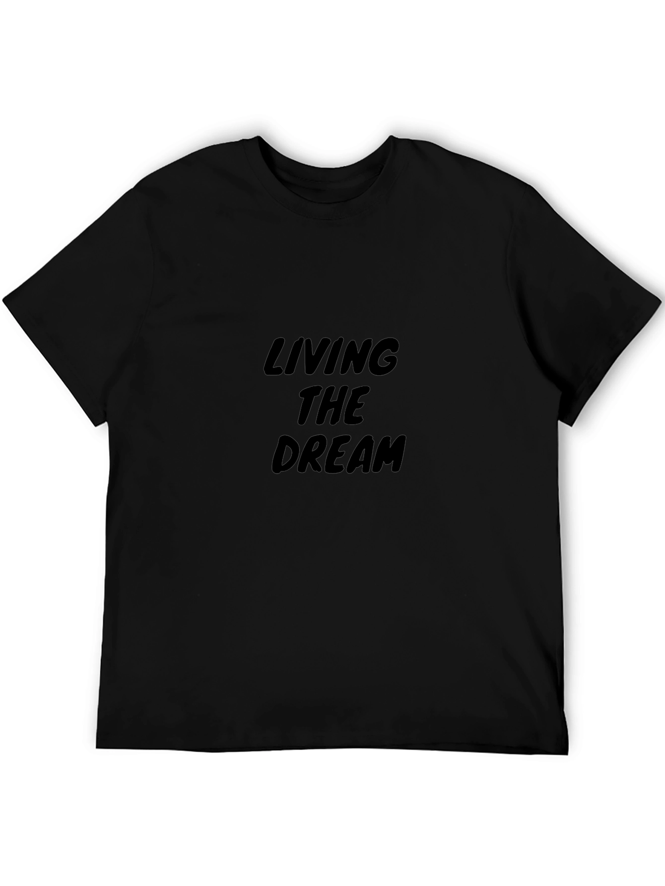 Living The Dream Black Graphic Tee
